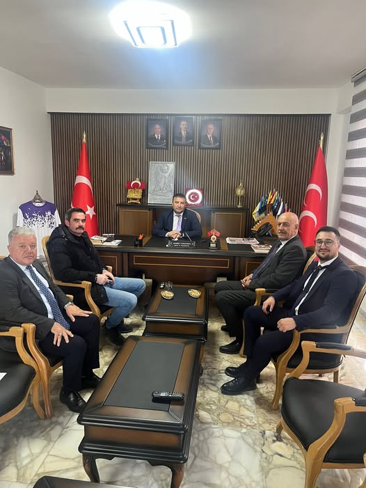 MHP Afyonkarahisar İl Başkanı Ahmet Kahveci'yi Evim Portföy Yöneticisi Ziyaret Etti