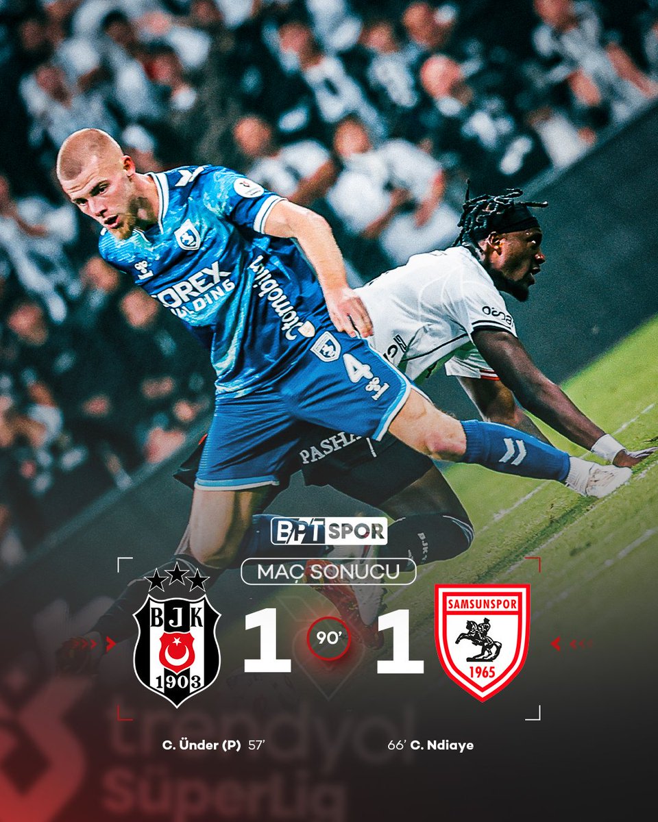 Beşiktaş, Samsunspor Maçında Eve Gelen Golle Berabere Kaldı