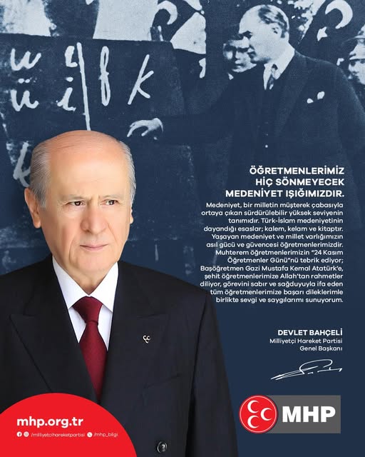 MHP'den Öğretmenler Günü Mesajı: 