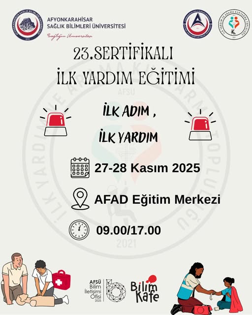 Afyonkarahisar'da 2025 Yılında Sertifikalı İlk Yardım Eğitimi Düzenlenecek