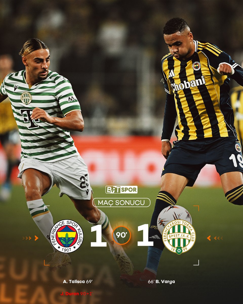 Fenerbahçe, Ferençvaros Maçında Sona Saniyelerde Yediği Gole Engel Olamadı | 1-1