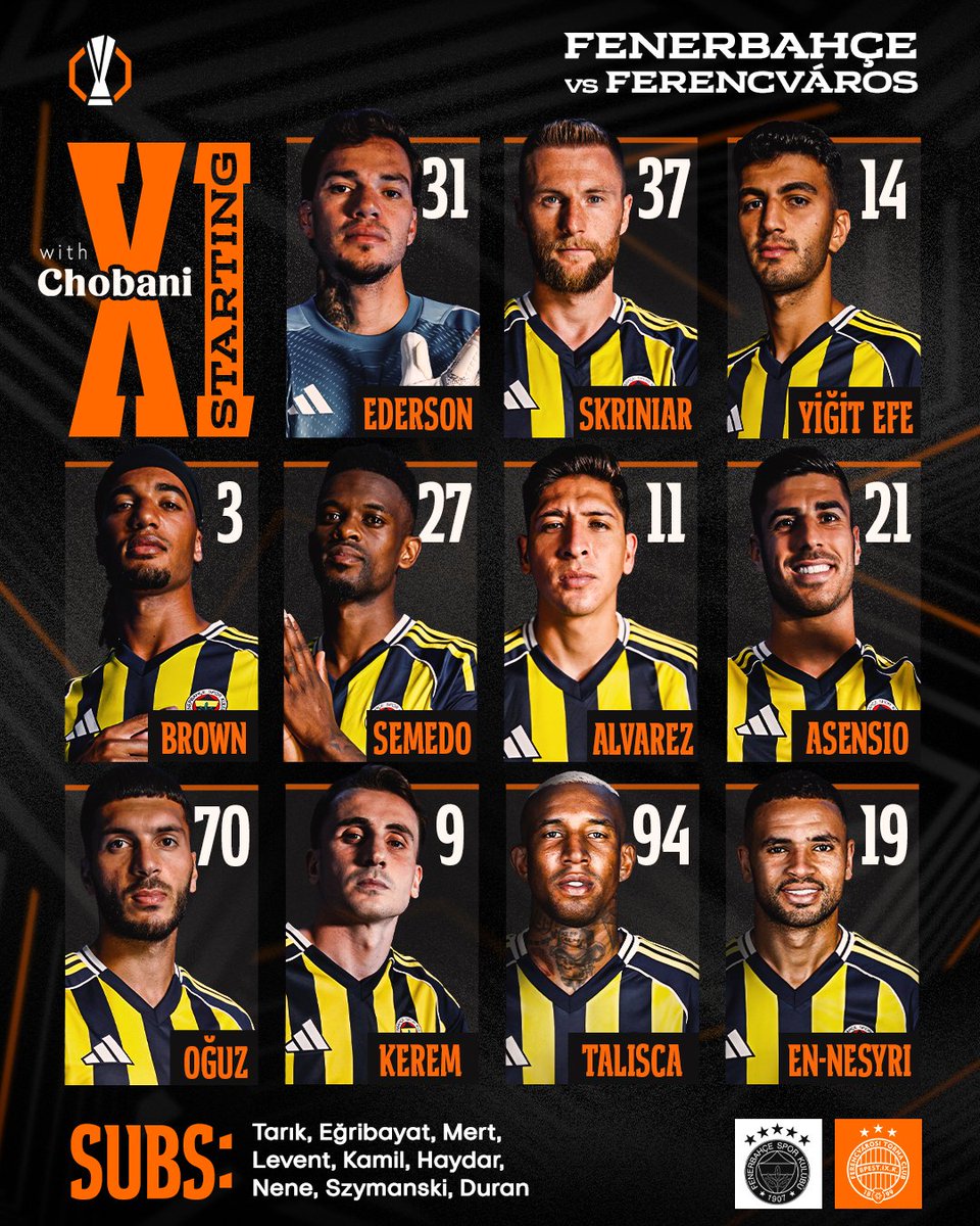 Fenerbahçe'nin Ferencváros Maçındaki Kritik 11'i Açıklandı