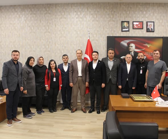 Hak İş Konfederasyonu'ndan Afyonkarahisar Devlet Hastanesi Başhekimi'ne Hayırlı Olsun Ziyareti