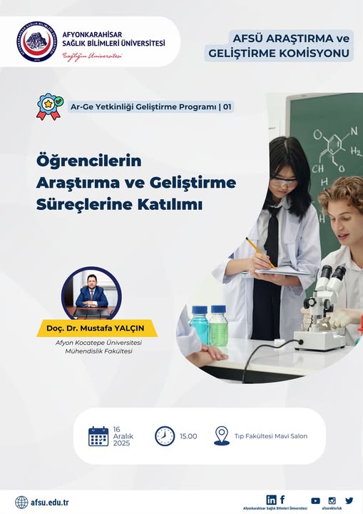Afyonkarahisar'da Üniversite Öğrencileri Araştırma Projelerine Dahil Ediliyor