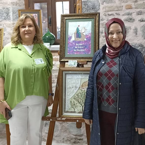 Afyonkarahisar'da Yeşil Beyaz Karma Sanat Sergisi Açıldı