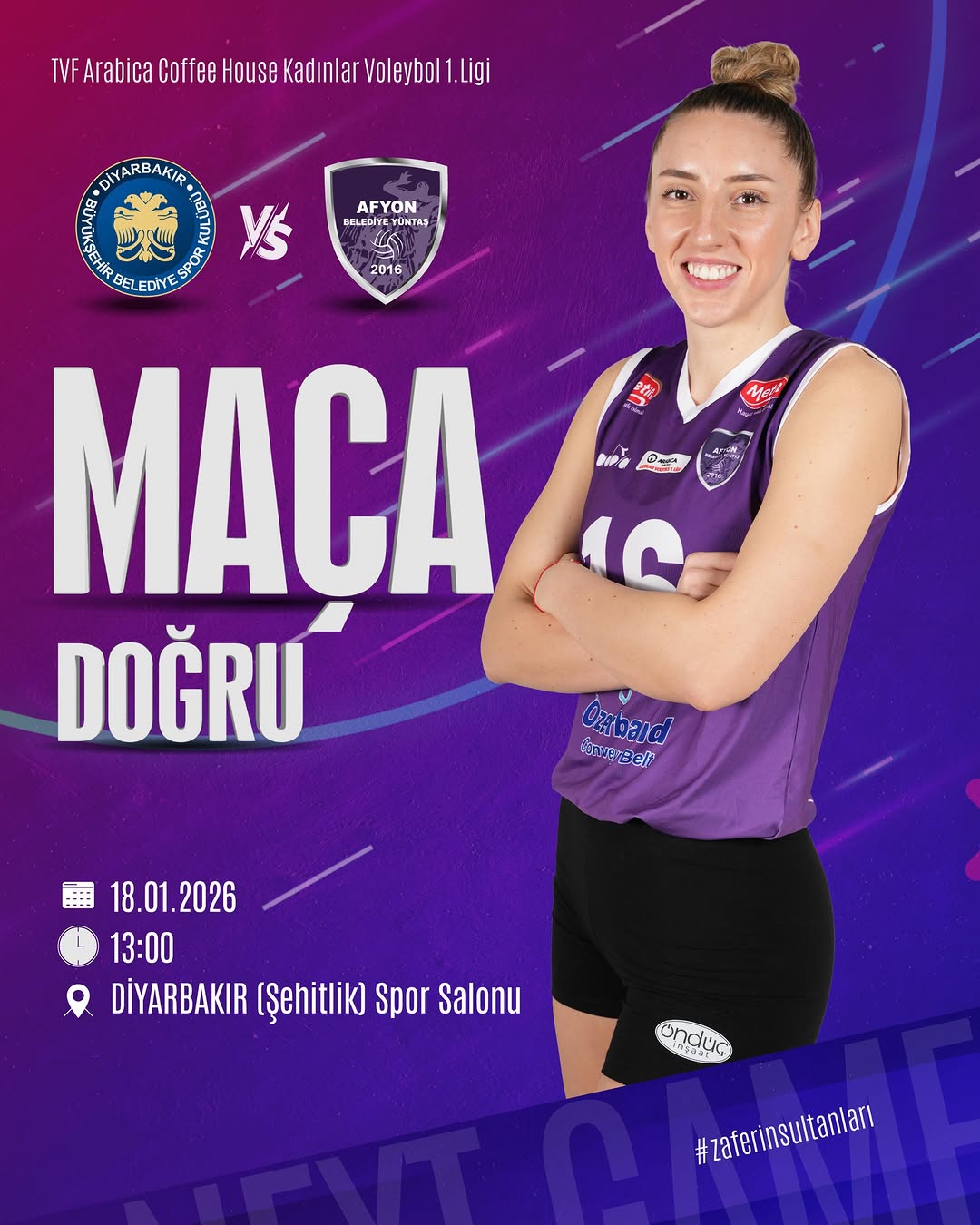 Diyarbakır'da Voleybol Rüzgarı: Afyon Belediye Yüntaş, Saha Sahibi Diyarbakır Büyükşehir Belediyespor'la Karşılaşıyor