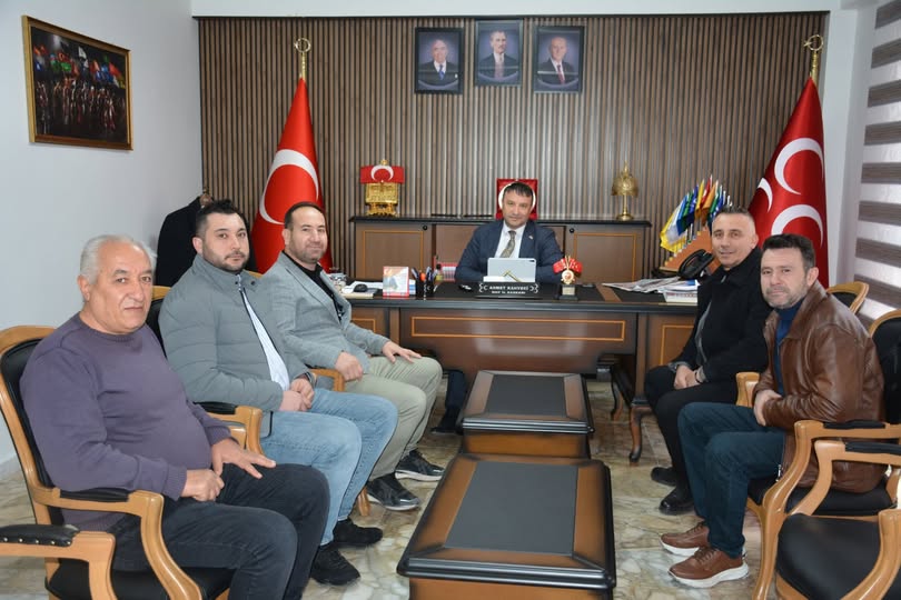 MHP Afyonkarahisar İl Başkanı Ahmet Kahveci, Mobilyacılar Odası Başkan Adayını Kabul Etti