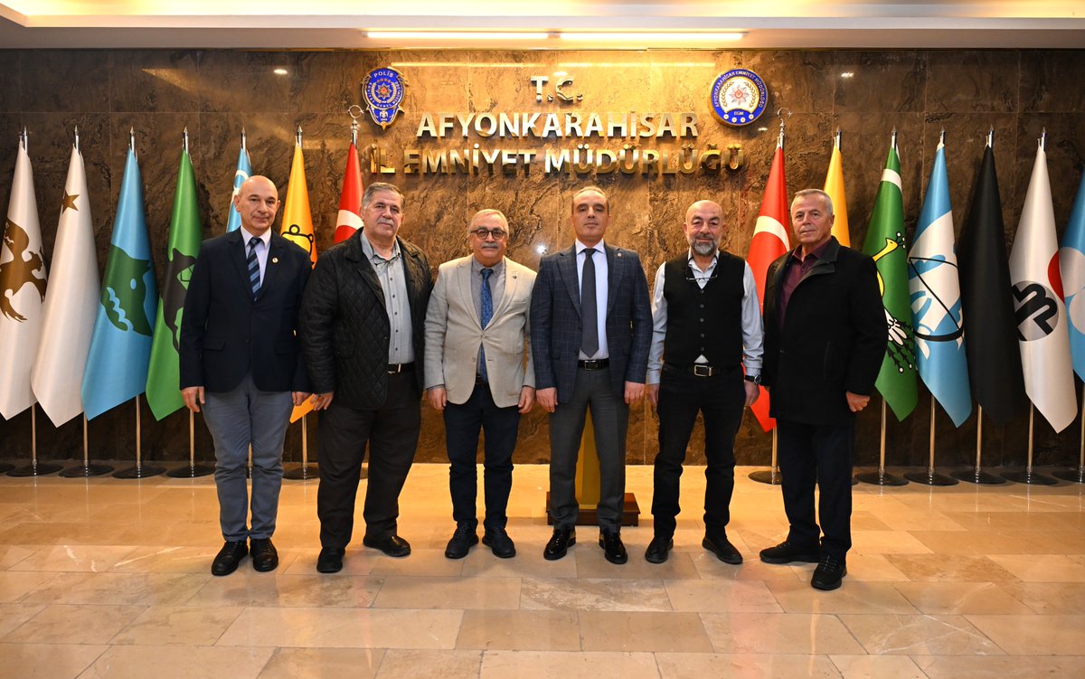 Afyonkarahisar'da Sektör Temsilcilerinden Emniyet Müdürlüğü'ne Anlamlı Ziyaret