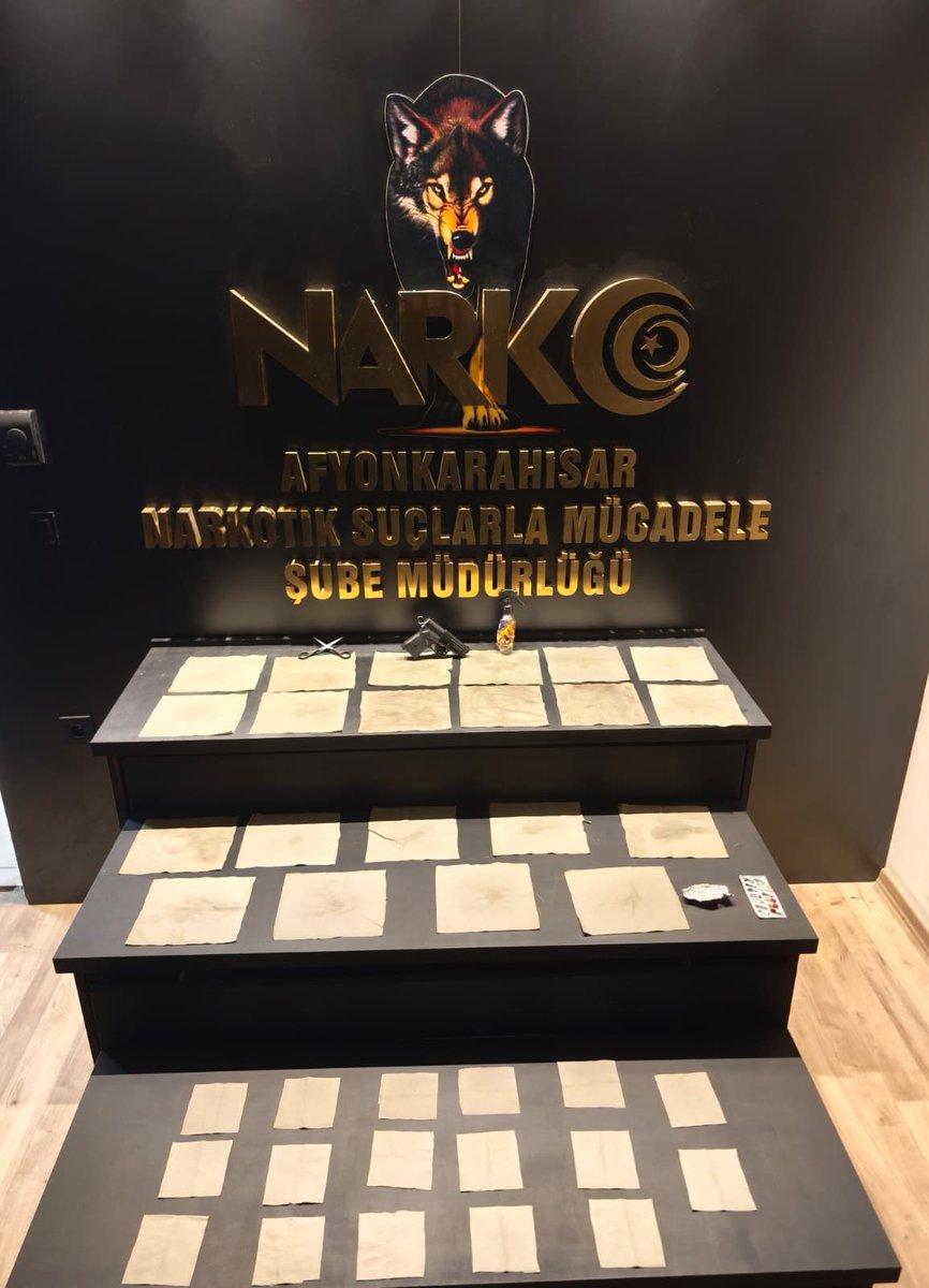 Afyonkarahisar'da Uyuşturucu Operasyonu: Peçeteye Emdirilmiş Uyuşturucu Ele Geçirildi