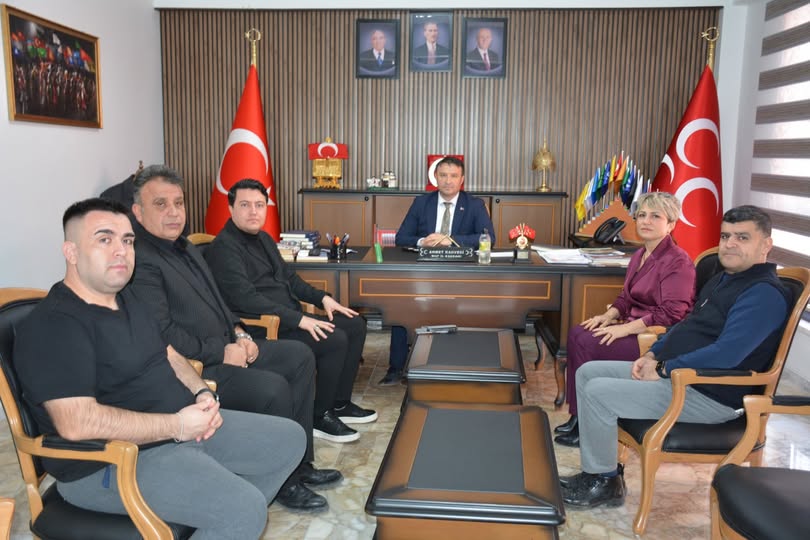 MHP Afyonkarahisar İl Başkanı Ahmet Kahveci'ye Sendika Temsilcilerinden Ziyaret