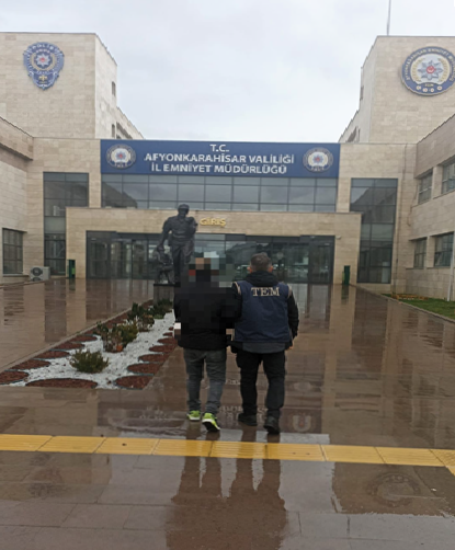 Afyonkarahisar'da FETÖ/PYD Terör Örgütü Üyesi Aranan Şahıs Yakalandı