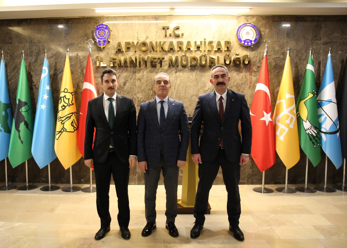 Konya ve Afyonkarahisar İdare Mahkemesi Başkanları Emniyet Müdürü Ahmet Birtan Erol'u Ziyaret Etti