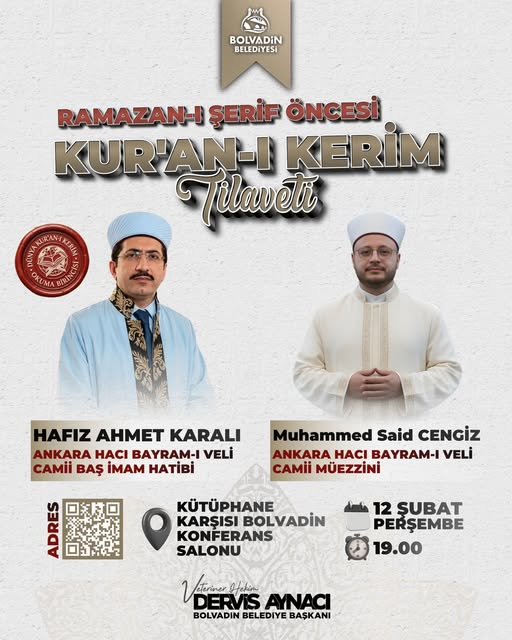 Bolvadin Belediyesi'nden Kur'an-ı Kerim Tilaveti Etkinliği