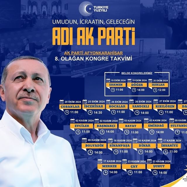 AK Parti, Afyonkarahisar Kongresini Açıkladı