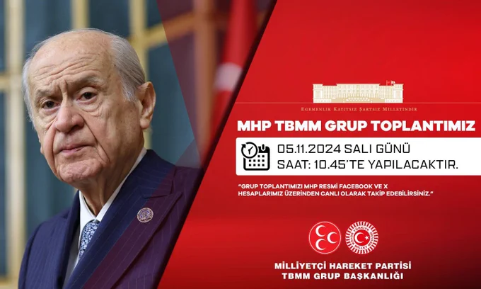 MHP TBMM Grup Toplantısı Duyurusu