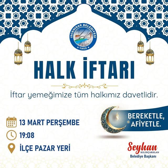 İscehisar Belediyesi'nden Ramazan İçin Halk İftarı Daveti