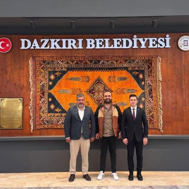 Hocalar Belediyesi'nde Deniz Tekstil ve Dazkırı Belediye Başkanı Buluşması