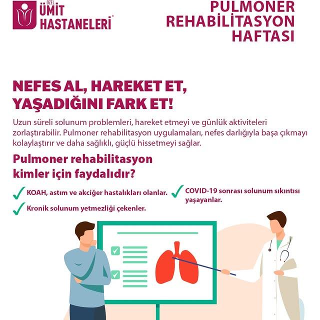 Özel Ümit Hastanesi Pulmoner Rehabilitasyon Haftası Etkinlikleri ve Sağlıklı Nefes Önemi