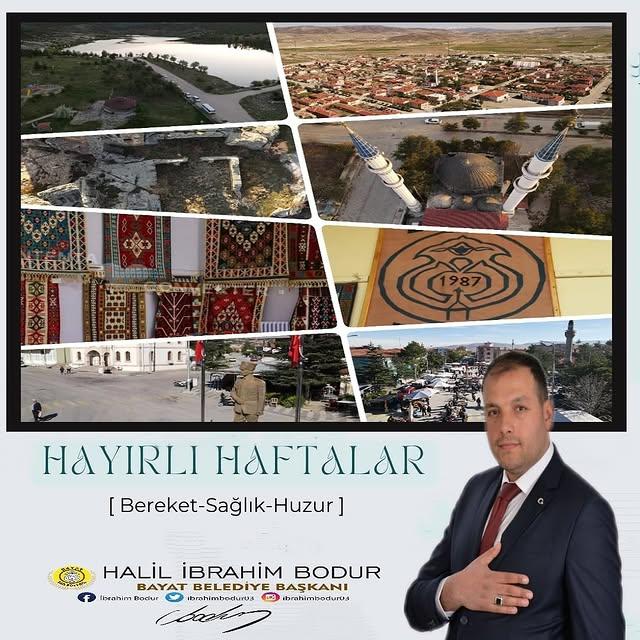 Bodur, Vatandaşlara Hayırlı Haftalar Mesajı Yayınladı