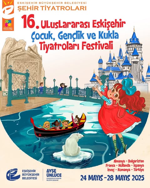 Uluslararası Eskişehir Çocuk, Gençlik ve Kukla Tiyatroları Festivali Başlıyor