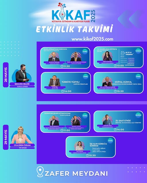 Kütahya İstihdam ve Kariyer Fuarı KİKAF 2025'te Kapılarını Açıyor