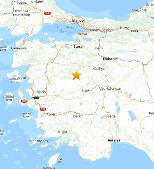 Kütahya'da Meydana Gelen 5.4 Büyüklüğündeki Deprem 10 İlde Hissedildi