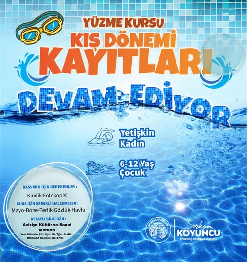 Emirdağ Belediyesi Kış Dönemi Yüzme Kursu Kayıtları Başladı