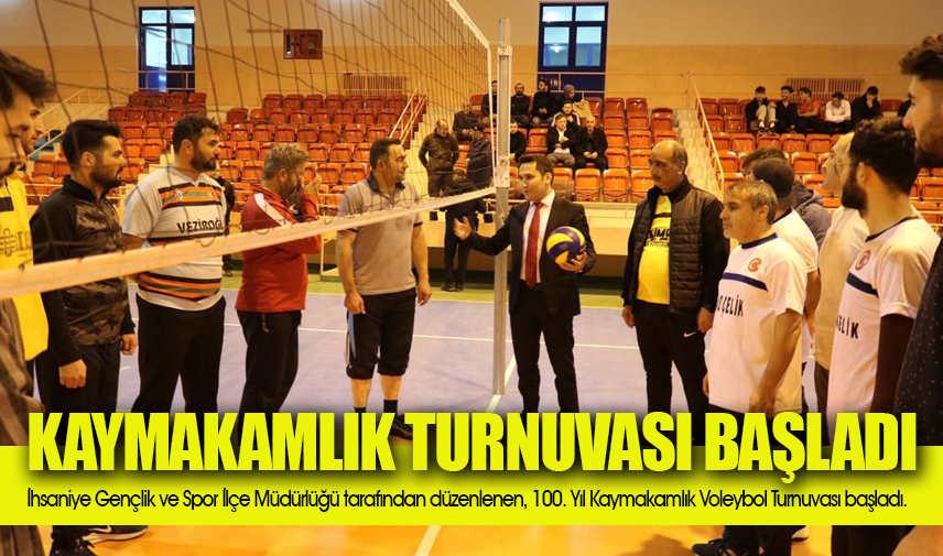 İhsaniyede Voleybol Turnuvası Başladı