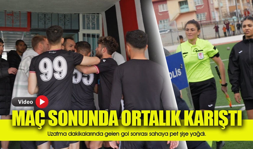 Maç sonunda ortalık bir anda karıştı