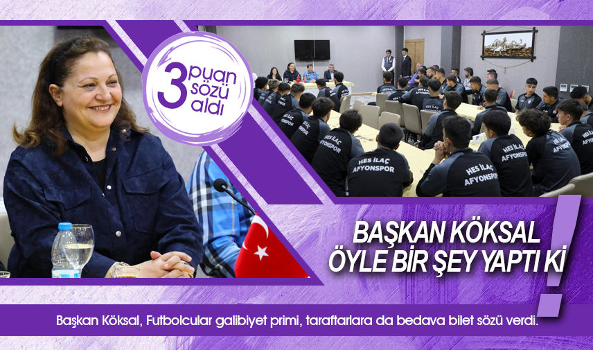 Başkan Köksal öyle bir şey yaptı ki!