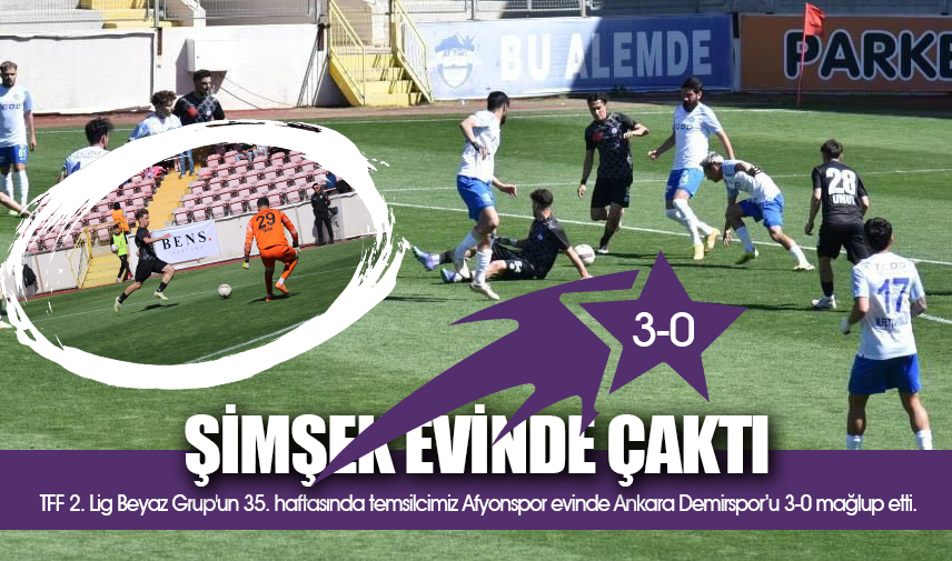 TFF 2. Lig: Afyonspor: 3 - Ankara Demirspor: 0