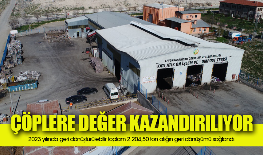 Çöplere değer kazandırılıyor