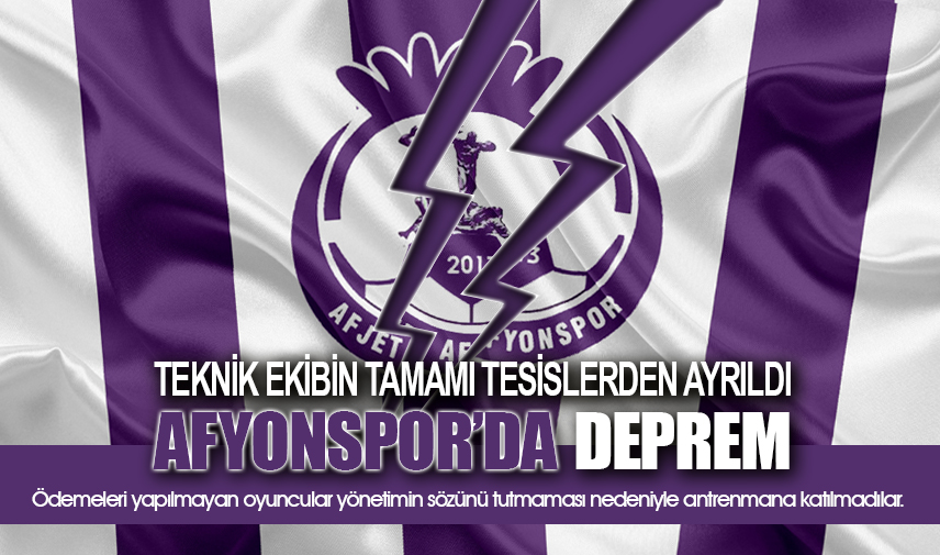 Afyonsporda deprem