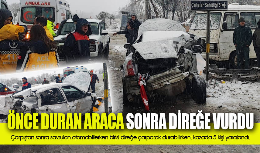 Afyonkarahisarda trafik kazası: 5 yaralı