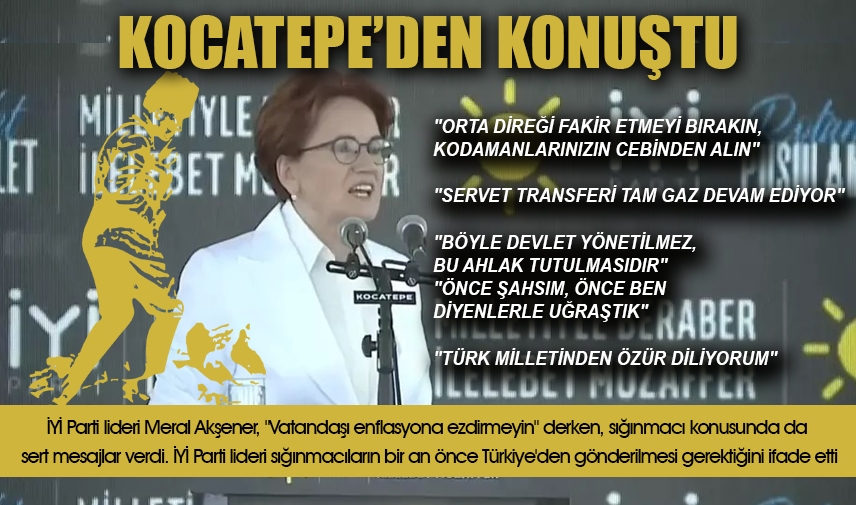 Akşener, Kocatepe'de konuştu