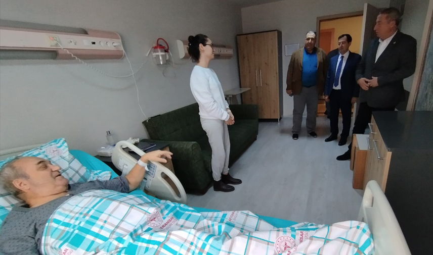 Olgun,  İl Sekreteri Sarı'ya geçmiş olsun ziyaretinde bulundu