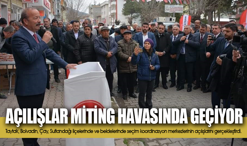 MHP'de açılışlar miting havasında geçiyor