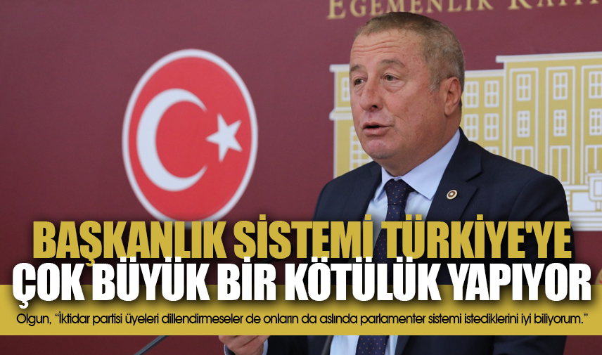 Olgun: Başkanlık sistemi Türkiye'ye çok büyük bir kötülük yapıyor