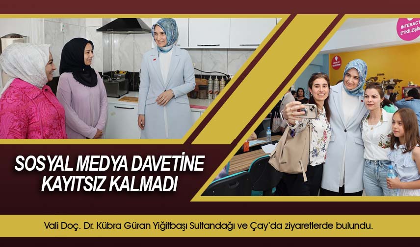 Vali Yiğitbaşı sosyal medya davetine kayıtsız kalmadı