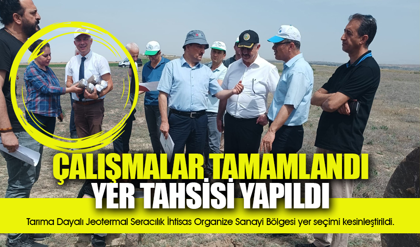 Çalışmalar tamamlandı, yer tahsisi yapıldı