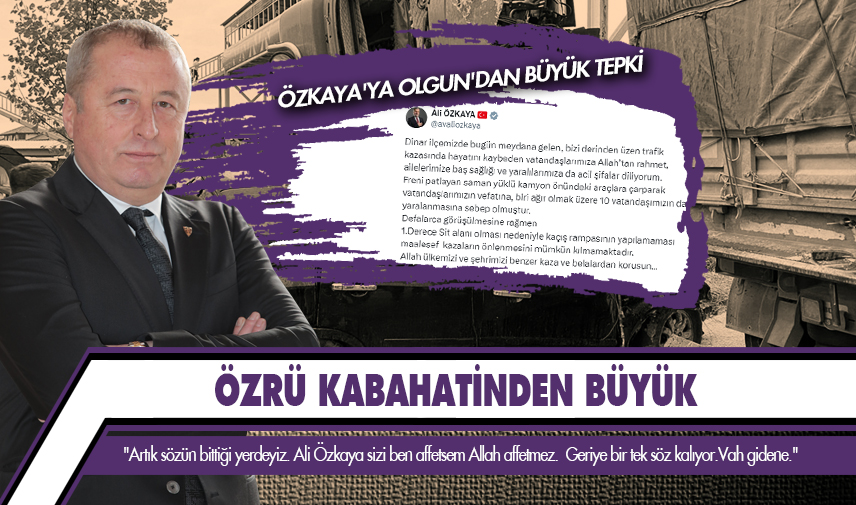 Olgun: Özrü kabahatinden büyük