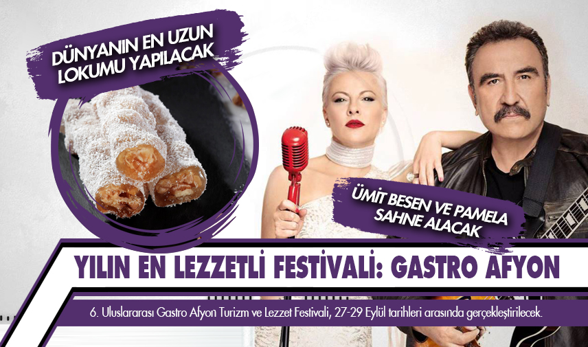 Gastro Afyon Lezzet Festivalinde lokum rekoru kırılacak