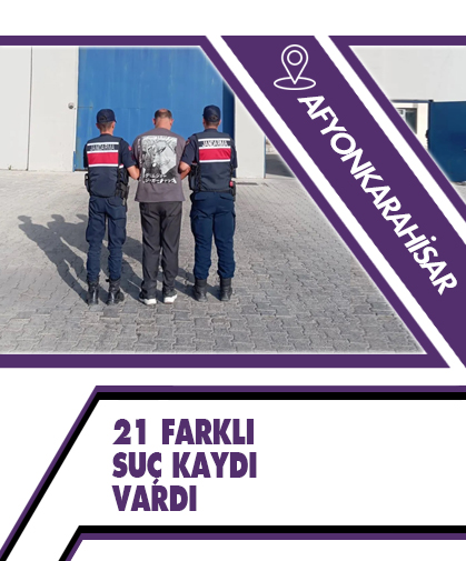 21 farklı suç kaydı vardı