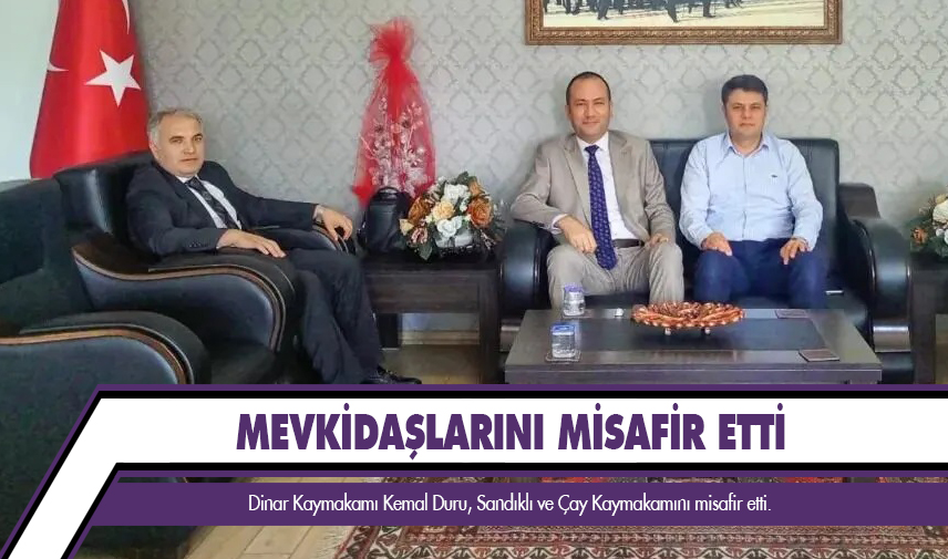 Mevkidaşlarını misafir etti